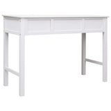 Writing Desk White 110x45x76 cm Wood 284157