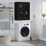 Wall Mounted Cabinet Black 69.5x34x90 cm 828477