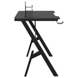 Gaming Desk with Y Shape Legs Black 90x60x75 cm 325404