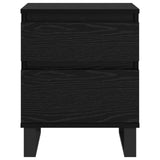Bedside Cabinet 2 pcs Black Oak 40 x 35 x 50 cm Engineered Wood 882668