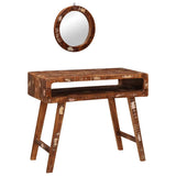 Dressing Table Brown 90 x 76 x 45 cm Solid Reclaim Wood 4104566