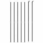 Wire Mesh Fence with Flange Anthracite 2x10 m 154294