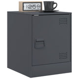 Bedside Cabinets 2 pcs Anthracite 34.5x39x44 cm Steel 841612