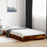 Bed Frame without Mattress Smoked Oak 75x190 cm Small Single 3281249