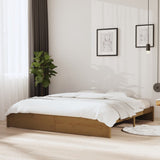 Bed Frame without Mattress Honey Brown Solid Wood 200x200 cm 814972