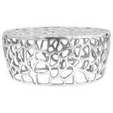 246513 Coffee Table Casted Aluminium 70x30 cm Silver