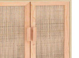 Sideboard Brown 60x30x70 cm Solid Wood Pine and Natural Rattan 345632