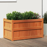 Garden Planter Wax Brown 90x50x50 cm Solid Wood Pine 837463
