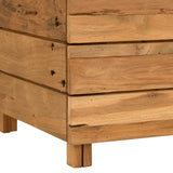 Raised Bed Varying shades of teak Solid teak wood, steel Medium 47421