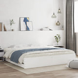 Bed Frame with Drawers without Mattress White 180x200 cm Super King 3207252
