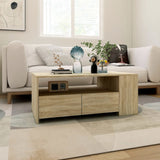 ZNTS Coffee Table Sonoma Oak 102x55x42 cm Engineered Wood 810920