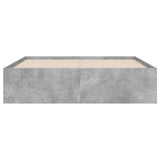 Bed Frame with Drawers without Mattress Concrete Grey 120x190 cm Small Double 3207318