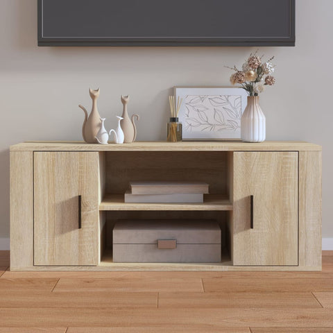 ZNTS TV Cabinet Sonoma Oak 100x35x40 cm Engineered Wood 823094