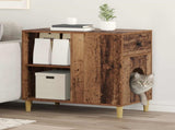 Cat House Old Wood 72 x 42.5 x 70 cm Engineered Wood 8000687