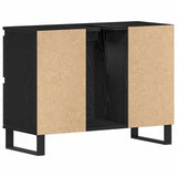 Bathroom Cabinet Black Oak 80 x 33 x 60 cm Engineered Wood 862895