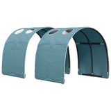 Bed with Tunnel 4 pcs White and Light Blue Engineered Wood 3423546