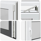 Basement Window "RISOR" 80x60 cm Tilt&Turn DIN Right Anthracite 4108396