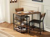 Three-Piece Compact Bar Table Set - Brown/Black T3398P423901