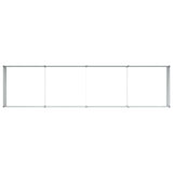 Garden Raised Bed Light Brown 320 x 80 x 45 cm Galvanised Steel 42017337