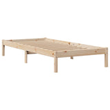 Bed Frame without Mattress 90x200 cm Solid Wood Pine 3305716