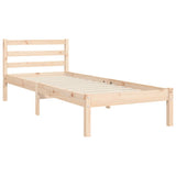 Bed Frame without Mattress Small Single Solid Wood Pine 3193881
