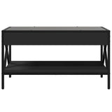 ZNTS Coffee Table with Infinity LED Black 70x50x38 cm 847702