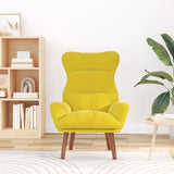 Relaxing Chair Yellow 69 x 74 x 93 cm Velvet 42001841