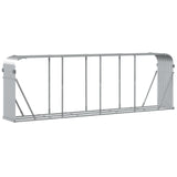 Log Holder Silver 300x45x100 cm Galvanised Steel 364596