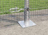 Welded Wire Fence with Concrete Base 25 x 1.2 m 3352321