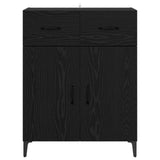 Sideboard Black Oak 69.5 x 34 x 90 cm Engineered Wood 880681