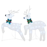 LED Reindeers 2 pcs Cold White Fabric 42012988