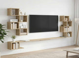 Wall-Mounted TV Shelf Sonoma Oak 200 x 15 x 94 cm 8012302