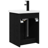 Bathroom Vanity Unit with Tap Black Oak 42 x 40 x 74.5 cm 889530
