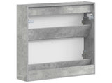 Wall-Mounted Shoe Cabinet ARNHEM 71 x 17 x 86 cm Concrete Grey 896638