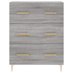 Highboard Grey Sonoma 69.5x34x180 cm Engineered Wood 3195841