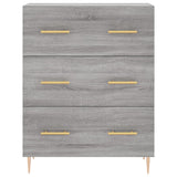 Highboard Grey Sonoma 69.5x34x180 cm Engineered Wood 3195841