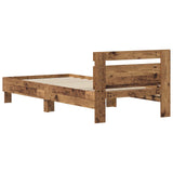 Bed Frame Old Wood 98.5 x 200 cm Engineered Wood 8003733