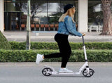 Folding Kick Scooter, Adjustable Ride On Scooter with 200mm Big Wheels and Double Shock Absorption, T3398P376754
