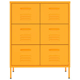 Drawer Cabinet Mustard Yellow Steel Medium Ball-Bearing 336146