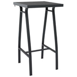 5 Piece Garden Bar Set Black and Grey 3073575