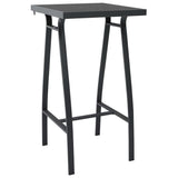 ZNTS 3 Piece Garden Bar Set Black 3073572