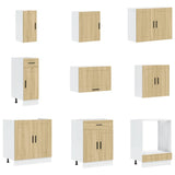 14 Piece Kitchen Cabinet Set "Porto" Sonoma Oak Engineered Wood 3314994
