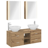 Bathroom Furniture Set 5 pcs Artisan Oak 3406974