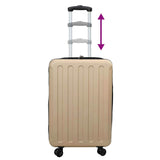 Suitcase Folding Champagne 34 x 23 x 55.5 cm ABS Plastic 42006254