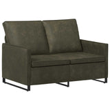 Sofa Set 2 pcs Army Green Faux Suede Fabric 3433121