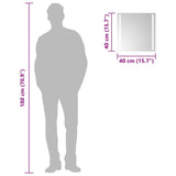 LED Bathroom Mirror 40x40 cm 151738