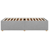 Bed Frame without Mattress Light Grey 100x200 cm Fabric 3284708