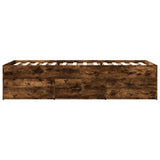 Daybed with Drawers without Mattress Smoked Oak 90x190 cm Single 3280885