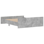 ZNTS Bed Frame without Mattress Concrete Grey 160x200 cm 3203764