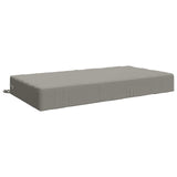 Seat Cushion SOEST 100% Polyester Grey 120 x 80 x 15 cm 944314